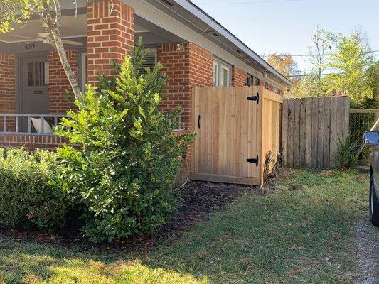 Cedar fence gate!