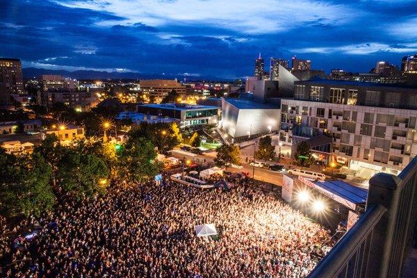 2017 Westword Music Fest Main Stage in Denver, CO.