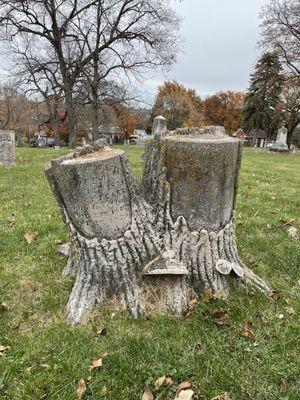 Unique headstone