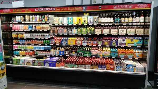 Craft beer section