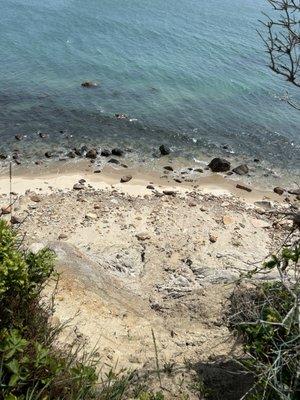 View of the bluffs from the trail