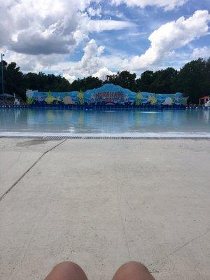 Ten minutes an hour they seem to close the wavepool. I think this is for lifeguard rest break & pool check/maintenance.