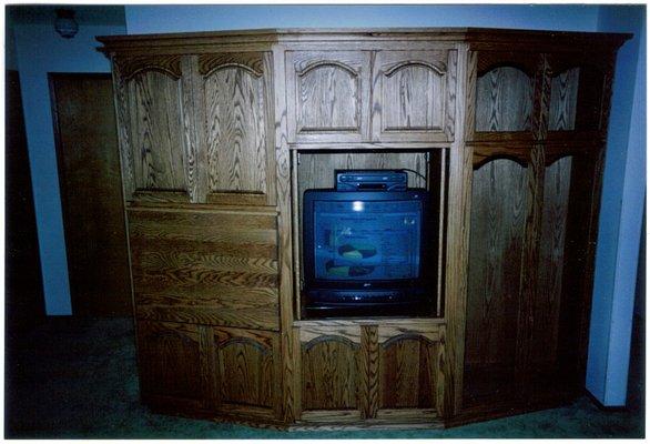 Custom fit entertainment center