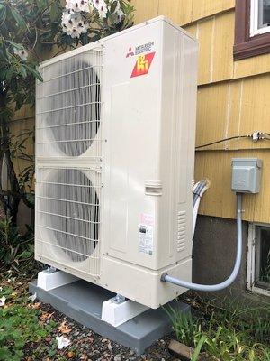 Mitsubishi heat pump - outdoor unit