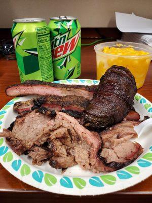 Brisket, ribs, and a little something called a "Texas Twinkie".