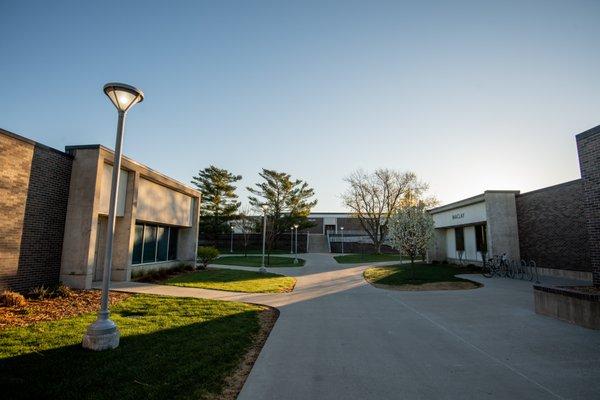 Quit campus morning in July.