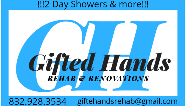 Gifted Hands company logo and contact information