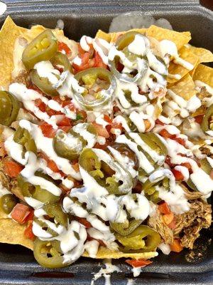 Small chicken nachos