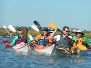 Paddling fun.