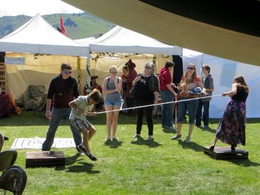 Battle Tug at Sir Andrew's Kids Tent