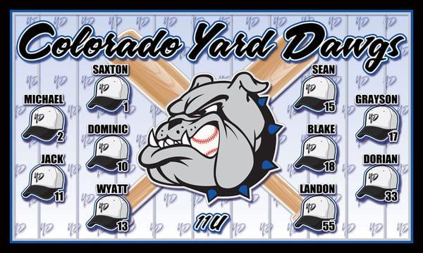 Yard Dogs Vinyl Baseball Banner