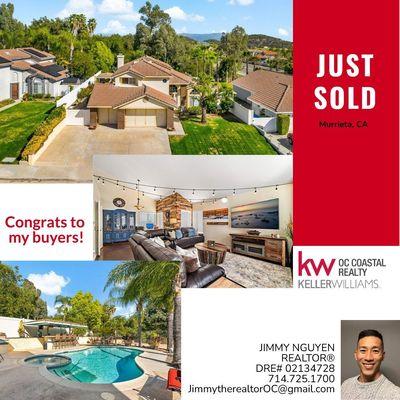 Sold in Murrieta, CA