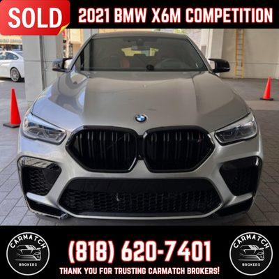 Sleek and powerful, the 2021 BMW X6M has found a new home. Congratulations to the lucky owner!