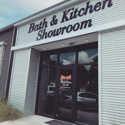 Bath and kitchen showroom and plumbing supply counter