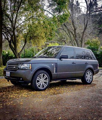 Range Rover with a Full Dark Satin Grey Wrap