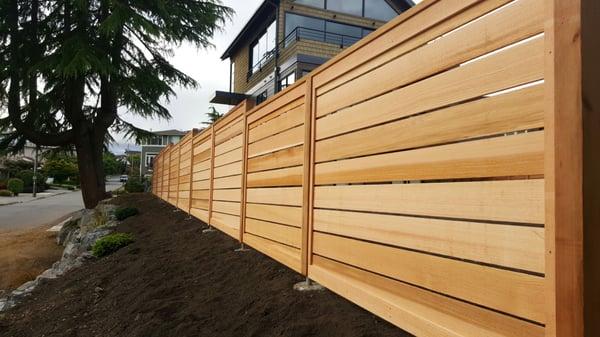 Horizontal style fence