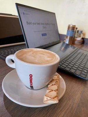 Cappuccino during a quick break