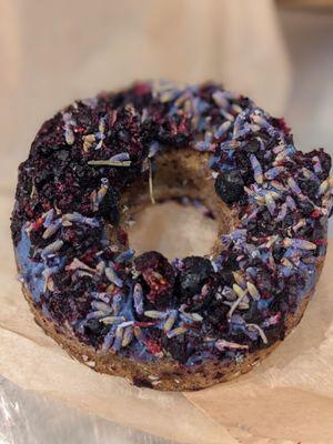 Blueberry lavender donut