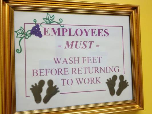 Cleanliness is a must at a winery!