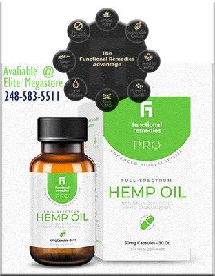 Now In Stock #FunctionalRemedis #FunctionalRemedis #FullSpectrum #HempOil #50MG #PRO @ #EliteMegastore :-)