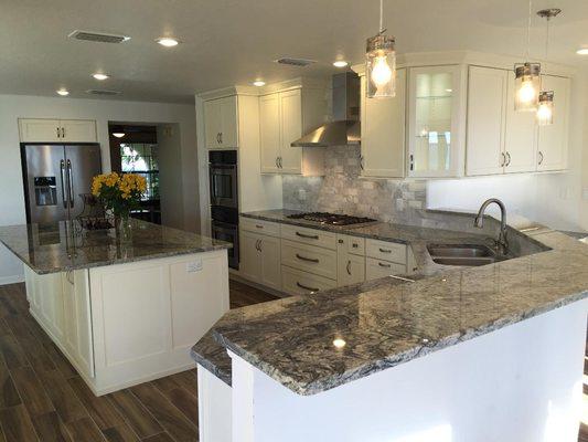 Stunning kitchen remodel done by Apollo Kitchen & Bath.