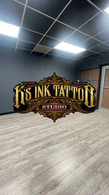 K's Ink Tattoo Studio logo and lobby!