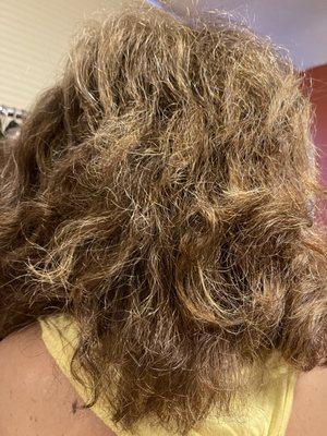 How badly the results from my treatment to eliminate frizz from my hair