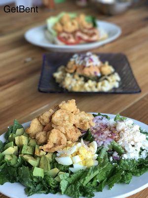 The BobLana Salad, MacBowls, and Shrimp Poboys! We love seafood!!