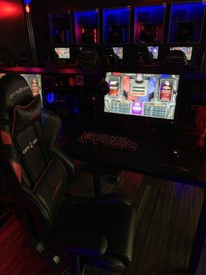 Esports arena offers some really comfy DX Racer chairs for marathon gaming!