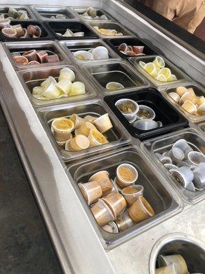 Condiments bar