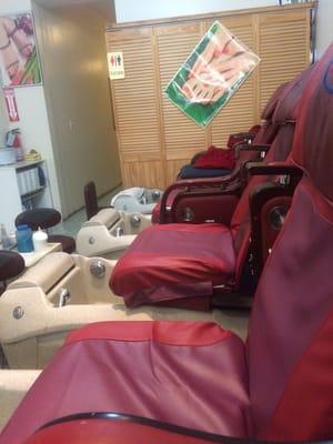 Pedicure stations