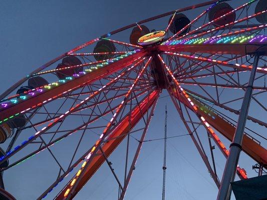 The Ferris wheel was cool.