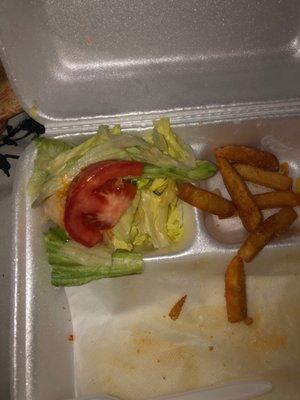 This trash salad that no one wants.