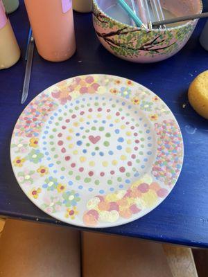 The plate I painted! (please compliment it)