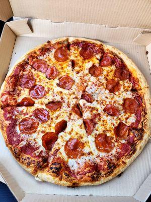 Large 1-topping pepperoni pizza