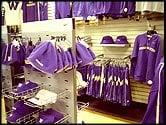 Inside The Dawg Den store, the ultimate place for all things Husky!