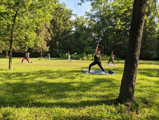 Outdoor Yoga at Izaak Walton Preserve