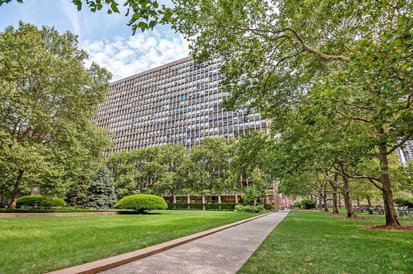 A two building condominium complex between 30th - 33rd on the east side of Manhattan with a three acre private park.