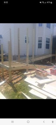 Building a handicap ramp