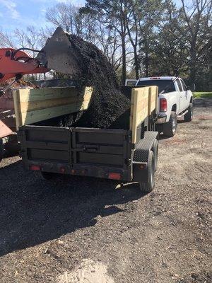 Mulch delivery and install