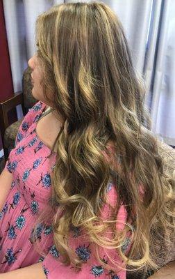 Balayage and glaze