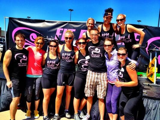 Fit for Life hosted the Ride for the Cure to help raise money and awareness about breast cancer.