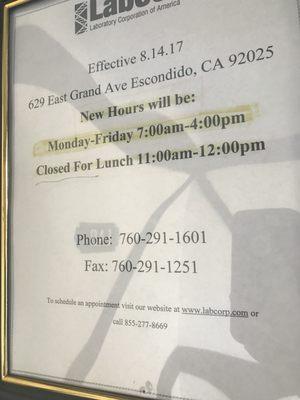 Hours & contact info