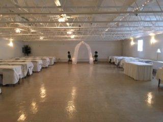 View of hall from entrance - White table and chair covers at no extra cost