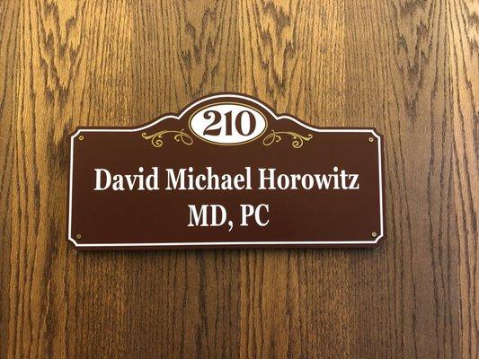 Private door to Dr. Horowitz's office.