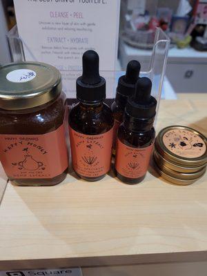 Organic Cbd tinctures and  honey