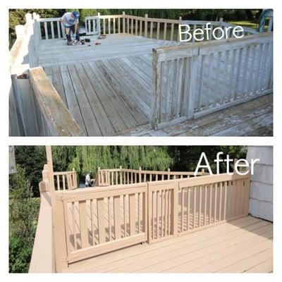 Deck Repair and Staining