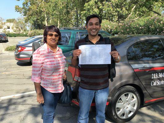 student learned from Cal State Driving school and passed drive test at Simi Valley DMV