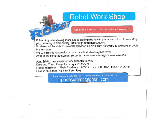 Robot Work Shop　2024