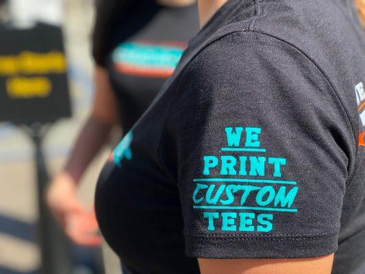 We are a family owned business, every custom printed shirt is a walking billboard